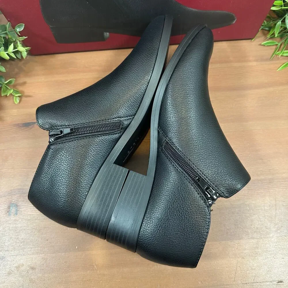 Kensie Women's Sammy Black‎ Ankle Boots Bootie Size 6
